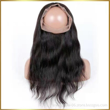 Wholesale best quality fast delivery straight 360 lace frontal closure
